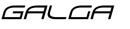 GalgaBold Italic Schriftart