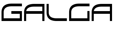 GalgaBold Condensed Schriftart