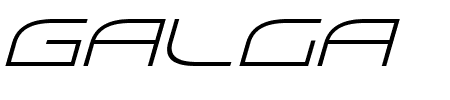 Galga Italic Schriftart