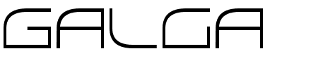 Galga Condensed Schriftart