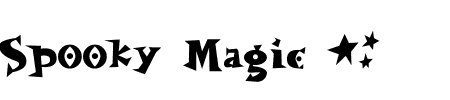 Schriftart Spooky Magic: Mehr Infos & Vorschau Generator TTF: Spooky Magic Schriftart