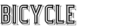BicycleFancy Schriftart
