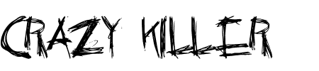 Font Crazy Killer: Mehr Infos & Zeichen Übersicht TTF: Crazy Killer Font