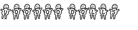 Schrift Voodoo Dolls: Mehr Infos & Zeichen Übersicht TTF: Voodoo Dolls Schrift