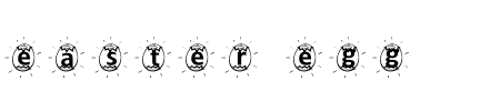 TTF: ADFB Easter Egg Schriftart