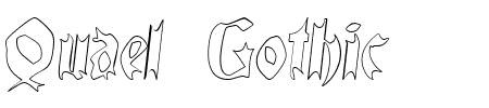 Schriftart Quael Gothic Hollow: Mehr Infos & Vorschau Generator TTF: Quael Gothic Hollow Schriftart