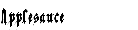 Applesauce Schriftart