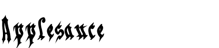 Applesauce04 Schriftart