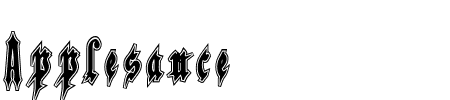 Schriftart Applesauce Inline: Mehr Infos & Vorschau Generator TTF: Applesauce Inline Schriftart