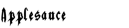 Applesauce01 Schriftart