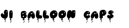 TTF: JI Solid Balloon Caps Schriftart