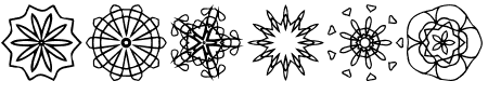 Schrift JI Kaleidoscope Bats: Mehr Infos & Zeichen Übersicht TTF: JI Kaleidoscope Bats Schrift