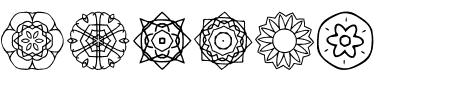 JI Kaleidoscope Bats 2 Schriftart