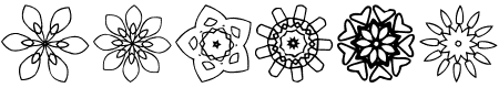 JI Kaleidoscope Bats 3 Schriftart