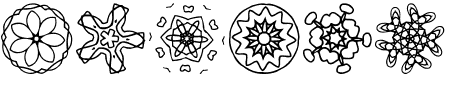 JI Kaleidoscope Bats 5 Schriftart