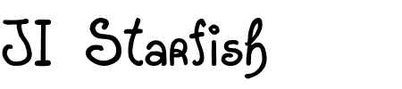 Schriftart JI Starfish: Mehr Infos & Vorschau Generator TTF: JI Starfish Schriftart
