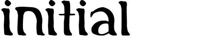 Schriftart Initial: Mehr Infos & Vorschau Generator TTF: Initial Schriftart