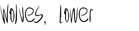 Schriftart Wolves, Lower: Mehr Infos & Zeichen Übersicht TTF: Wolves, Lower Schriftart