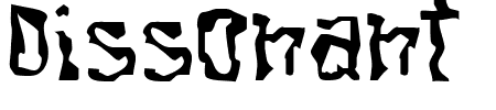Schriftart Dissonant Fractured: Mehr Infos & Vorschau Generator TTF: Dissonant Fractured Schriftart