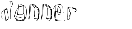 Schriftart Donner: Mehr Infos & Vorschau Generator TTF: Donner Schriftart