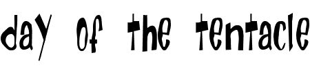 TTF: Day of the Tentacle Schriftart