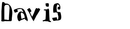 Schriftart Davis: Mehr Infos & Vorschau Generator TTF: Davis Schriftart