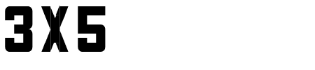 3x5 Schriftart