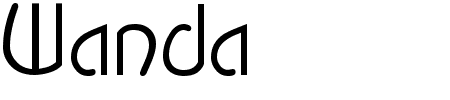 Schriftart Wanda: Mehr Infos & Vorschau Generator TTF: Wanda Schriftart