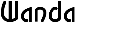 Wanda Bold Schriftart