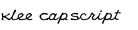 Schriftart Klee CapScript: Mehr Infos & Zeichen Übersicht TTF: Klee CapScript Schriftart