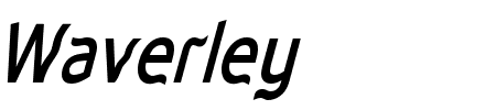 Waverley Bold Italic Schriftart