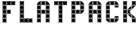 Schriftart FlatPack: Mehr Infos & Vorschau Generator TTF: FlatPack Schriftart
