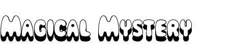 Magical Mystery Tour Outline Shadow Schriftart