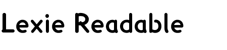 Lexie Readable Bold Schriftart