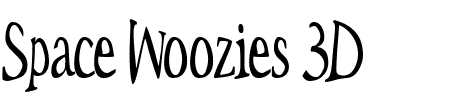 Space Woozies Schriftart