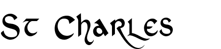 St Charles Thin Schriftart