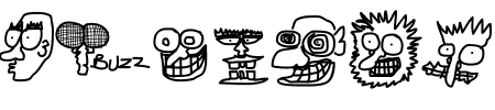 Font Doodle Dudes of Doom: Mehr Infos & Zeichen Übersicht TTF: Doodle Dudes of Doom Font