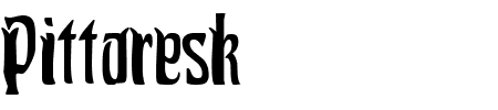 Pittoresk Condensed Schriftart