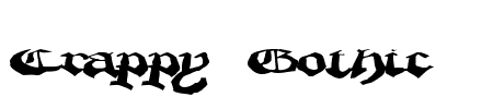Schriftart Crappy Gothic: Mehr Infos & Zeichen Übersicht TTF: Crappy Gothic Schriftart