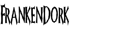 FrankenDork Tall Schriftart