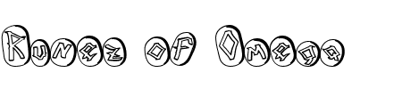 Schriftart Runez of Omega Two: Mehr Infos & Vorschau Generator TTF: Runez of Omega Two Schriftart