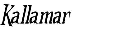 Kallamar Italic Schriftart