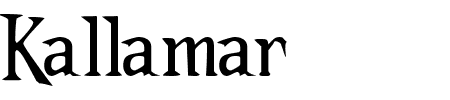 Kallamar Stout Schriftart