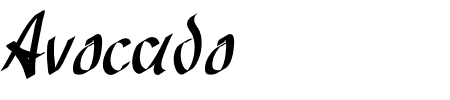 Schriftart Avocado: Mehr Infos & Vorschau Generator TTF: Avocado Schriftart