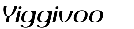 Yiggivoo Italic Schriftart