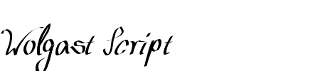 TTF: Wolgast Script Schriftart