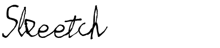 Schriftart Skeetch: Mehr Infos & Vorschau Generator TTF: Skeetch Schriftart