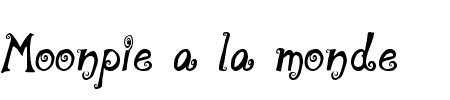 TTF: Moonpie a la monde Schriftart