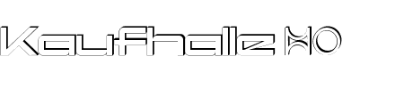 kaufhalle_blech Schriftart