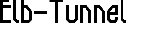 TTF: Elb-Tunnel Font